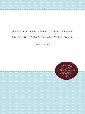 cover image of Bergson and American Culture